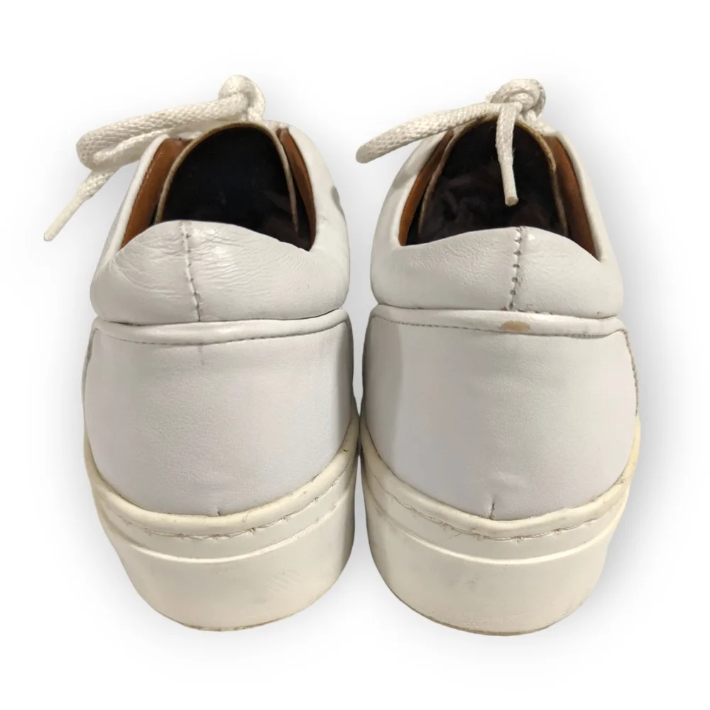 Zara Basic Collection White Lace Up Sneakers, 7.5